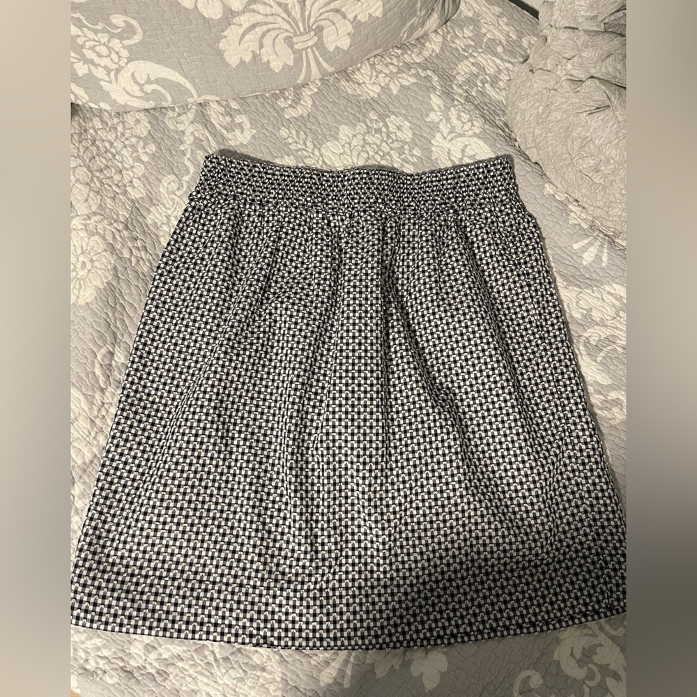 Talbots Black and White Checkered Skirt, size small